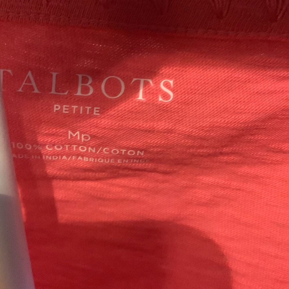 Talbots embroidered square neck top. NWT. Retail 59.50 - Picture 5 of 7